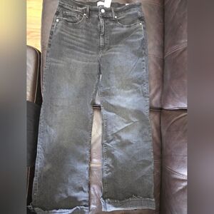 LOFT Women's Black Wide Leg Jeans